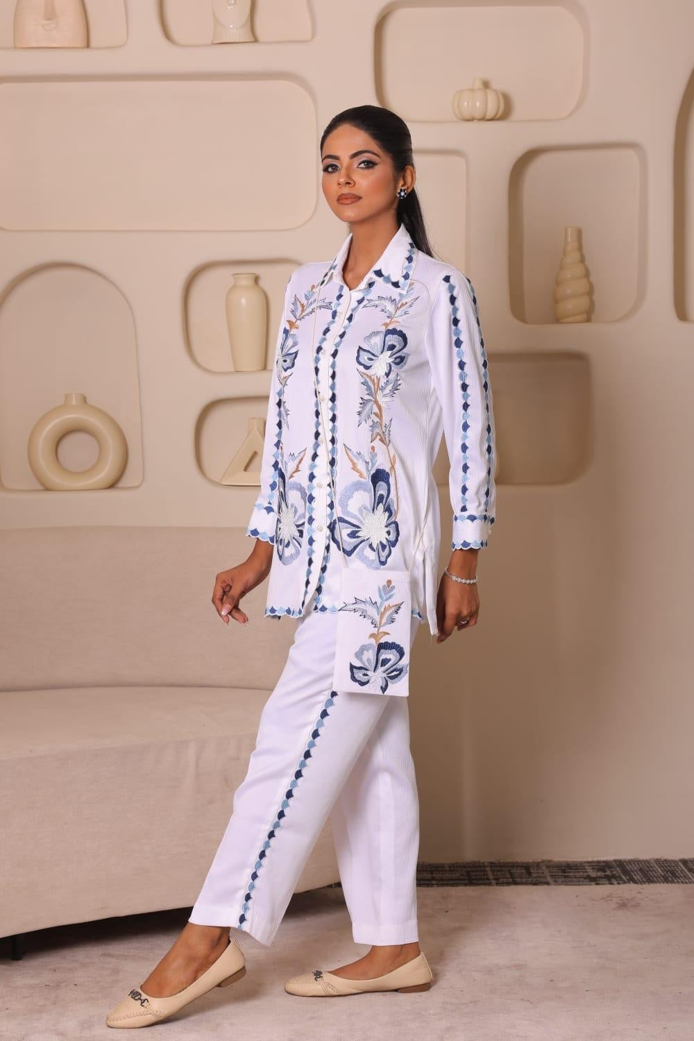 INDIGO PETALS CO-ORD SET