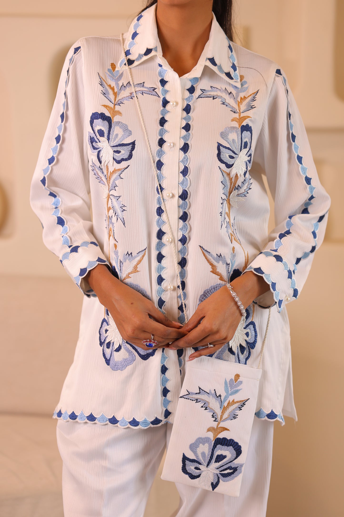 INDIGO PETALS CO-ORD SET