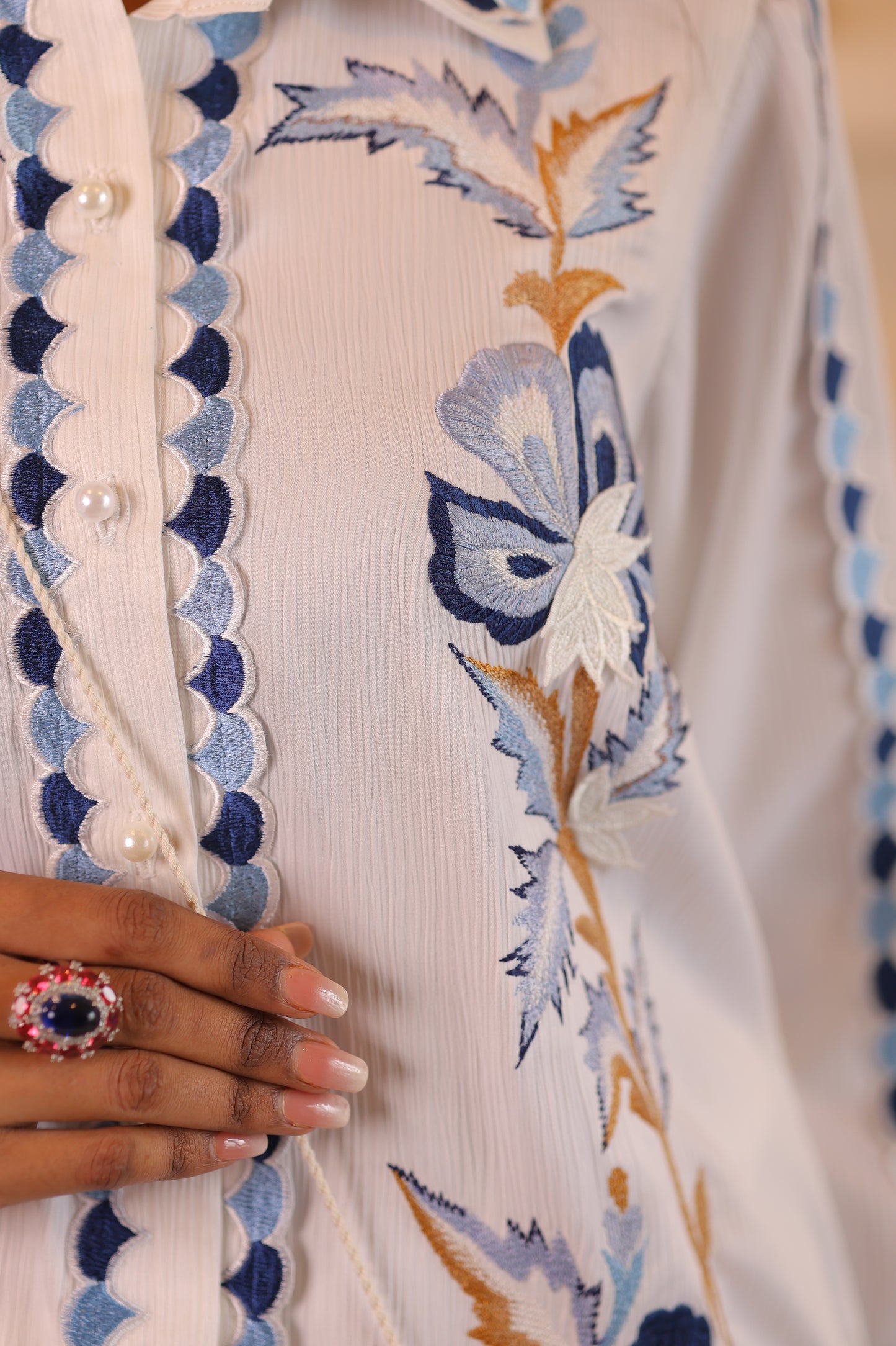 INDIGO PETALS CO-ORD SET