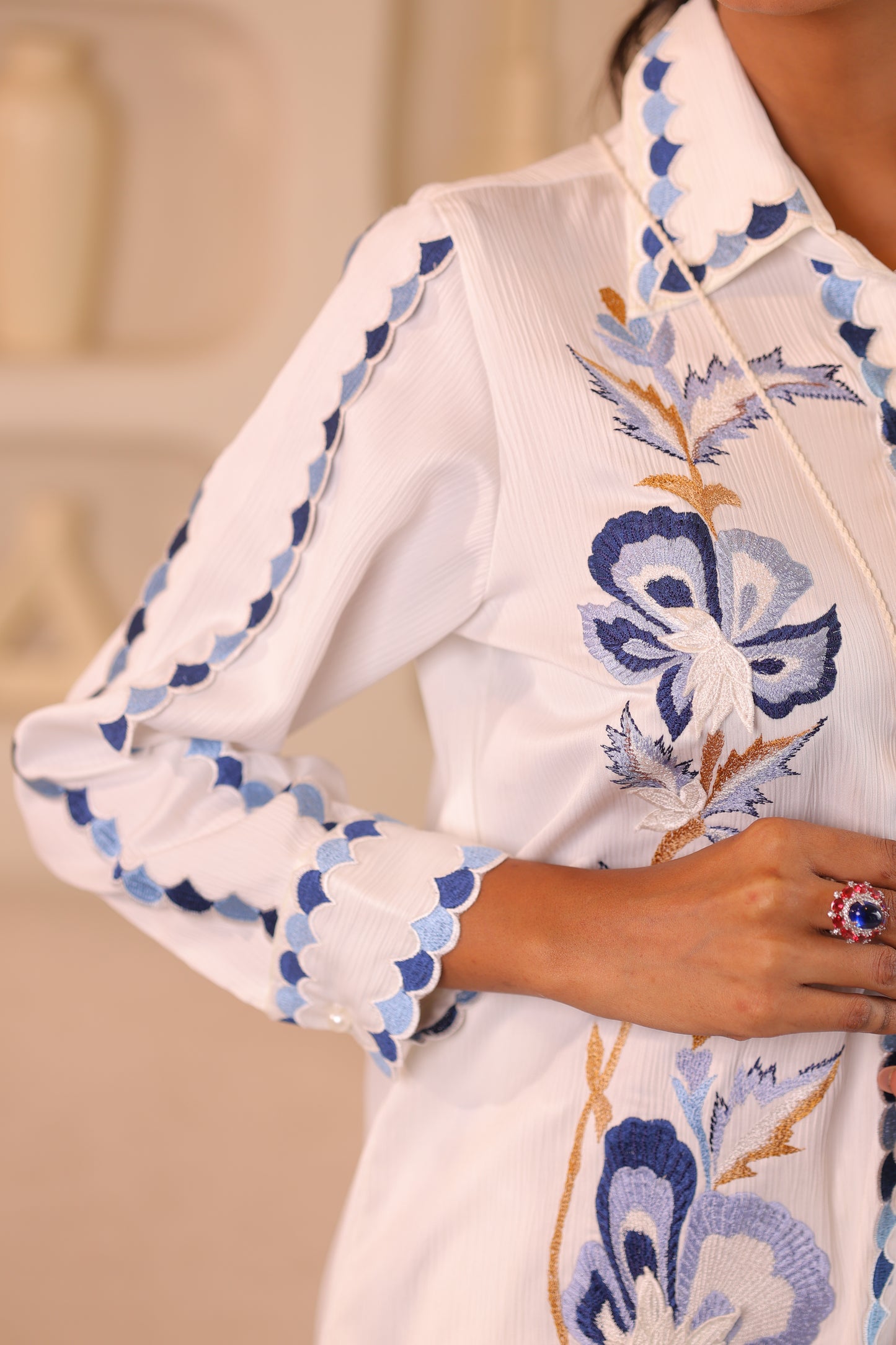INDIGO PETALS CO-ORD SET