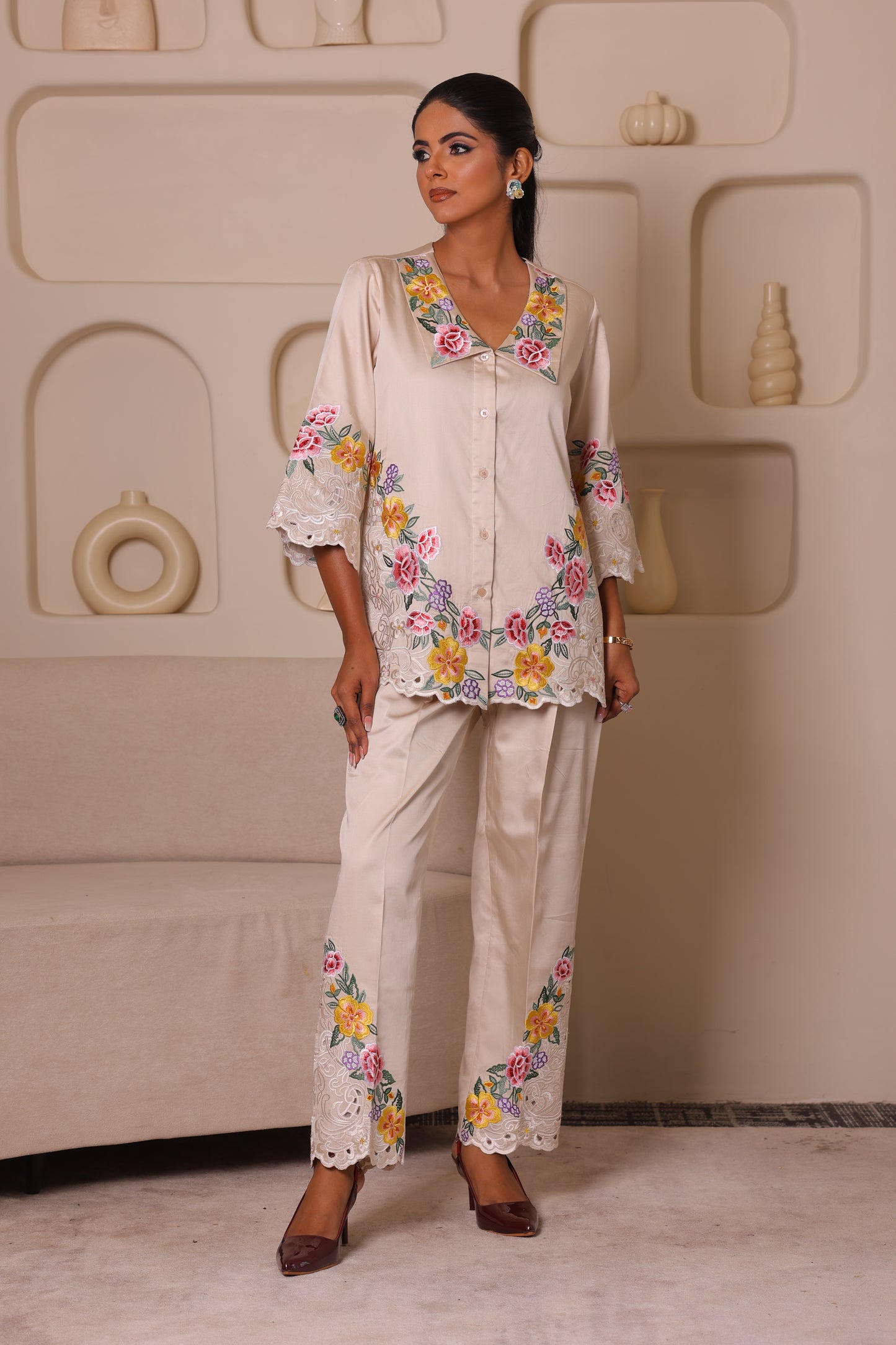 SATIN BLOSSOM CO-ORD SET