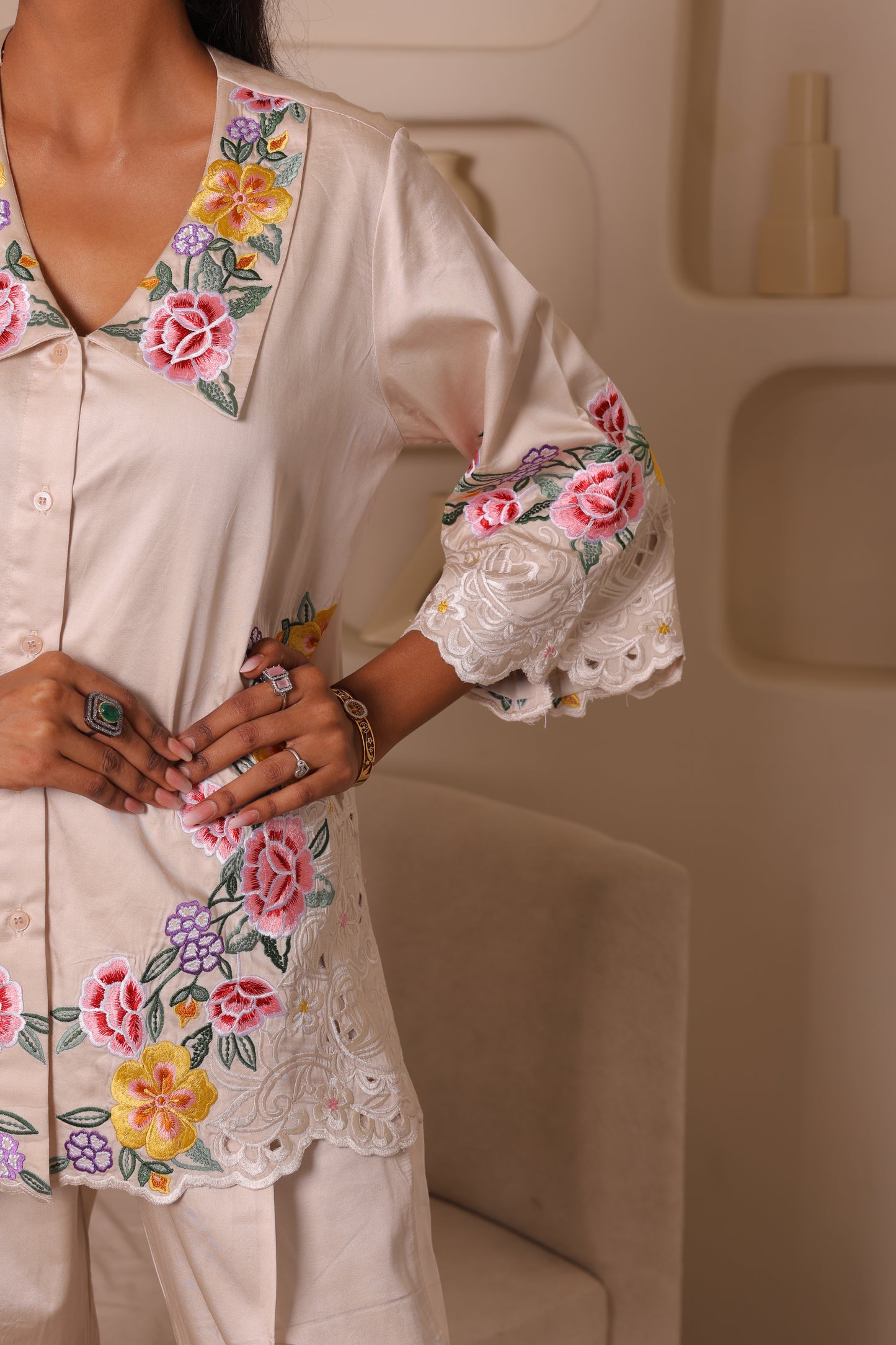 SATIN BLOSSOM CO-ORD SET
