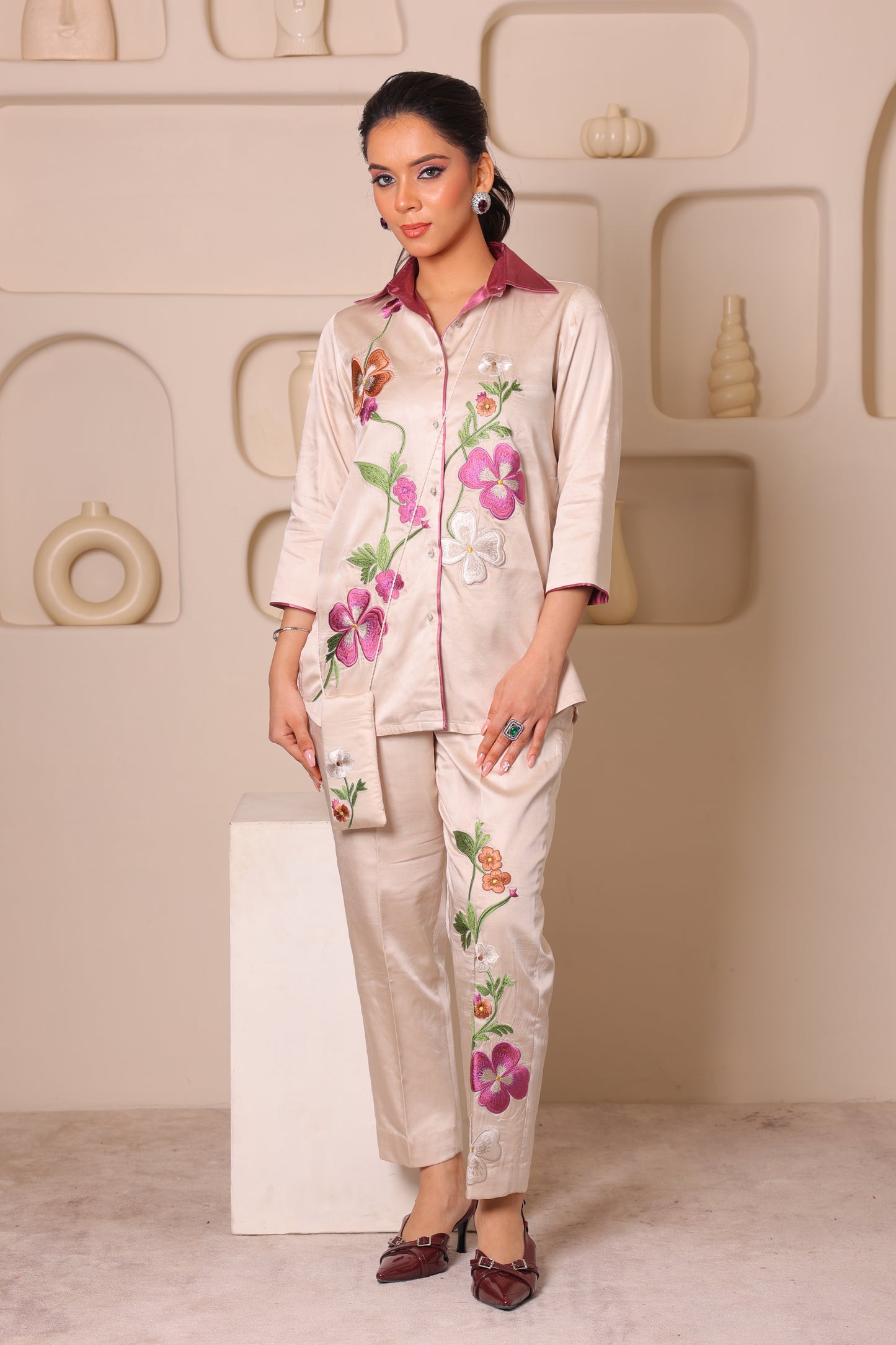 ELEGANT FLORAL CO-ORD SET