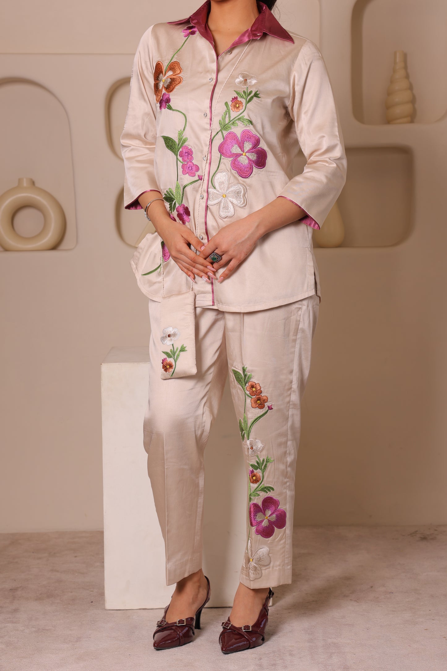 ELEGANT FLORAL CO-ORD SET