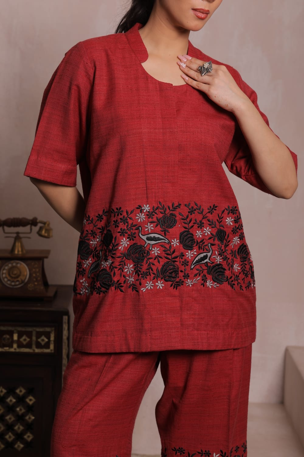 CRIMSON SPARROW CO-ORD SET