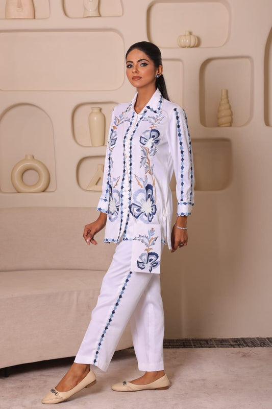 INDIGO PETALS CO-ORD SET