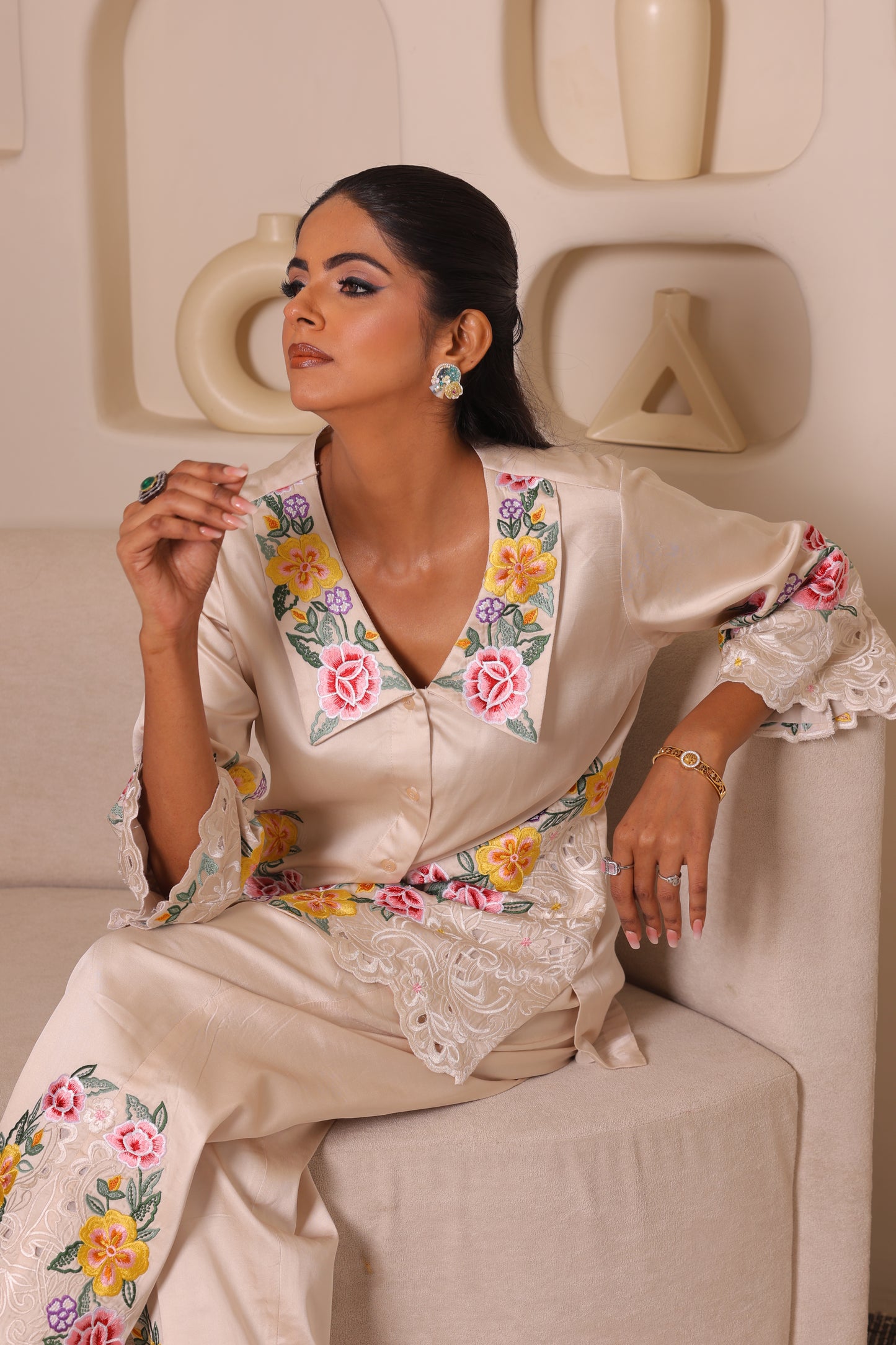 SATIN BLOSSOM CO-ORD SET