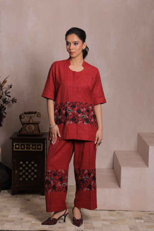 CRIMSON SPARROW CO-ORD SET